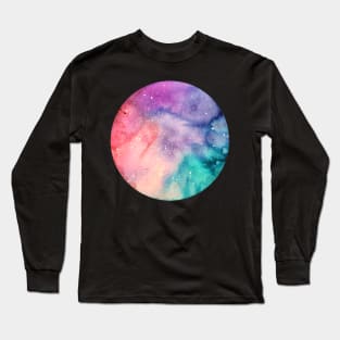 Watercolor Tiny Nebula #1 Long Sleeve T-Shirt